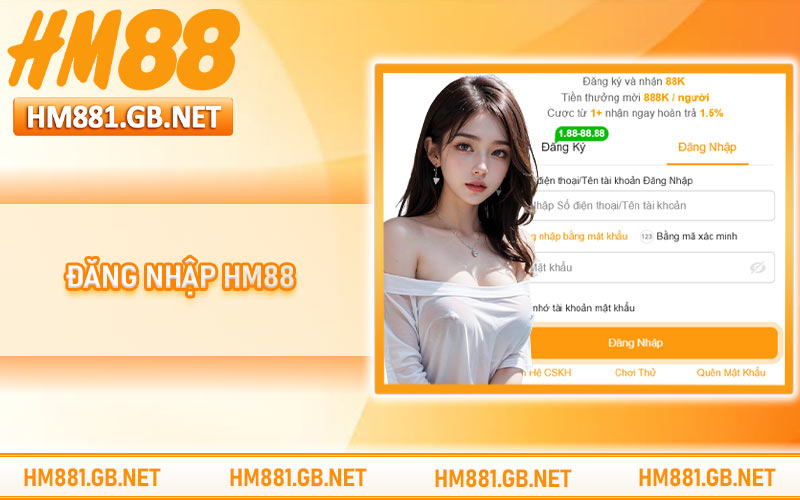 Đăng Nhập HM88